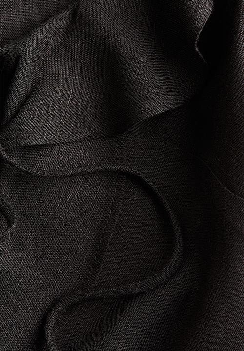 H&M - Flounced blouse - black