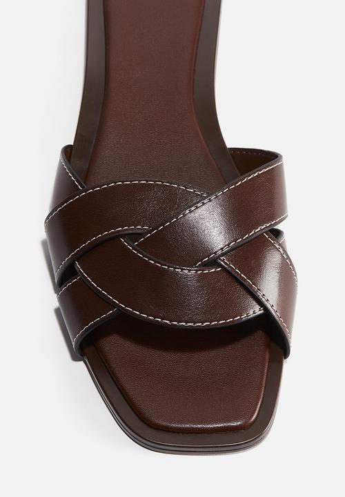 H&M - Braided sandals - dark brown