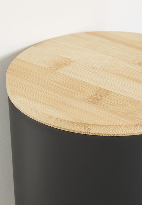 Excellent Houseware - Simple biscuit bin - black
