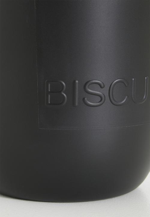 Excellent Houseware - Simple biscuit bin - black