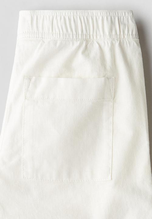 H&M - Linen-blend trousers - cream