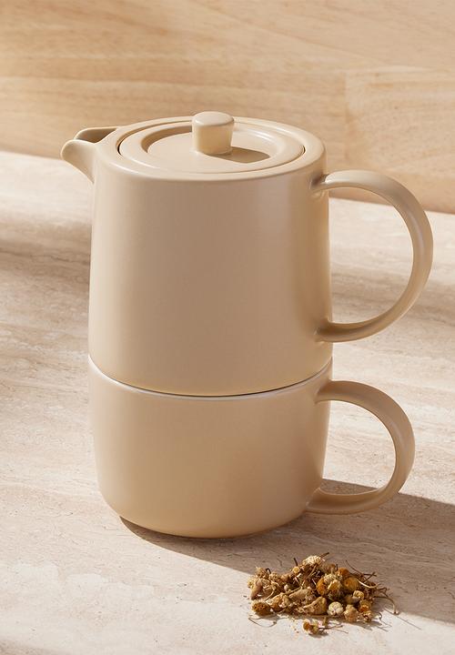 Maxwell & Williams - Café Life T4One with Infuser 450ml - Sand