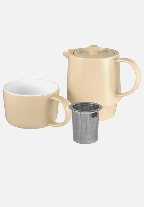 Maxwell & Williams - Café Life T4One with Infuser 450ml - Sand