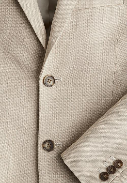 H&M - Linen-blend jacket - beige