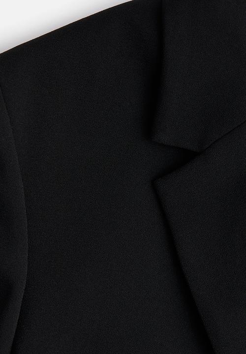 H&M - Slit-cuff blazer - black