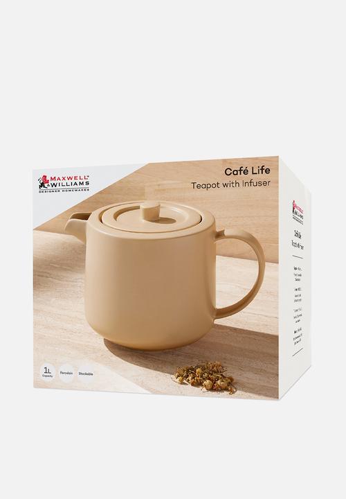 Maxwell & Williams - Café LifeTeapot with Infuser 1L - Sand