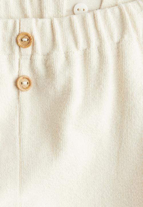 H&M - Button-front trousers - cream