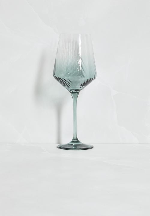 Excellent Houseware - Ombre wine glass set of 2 - Green