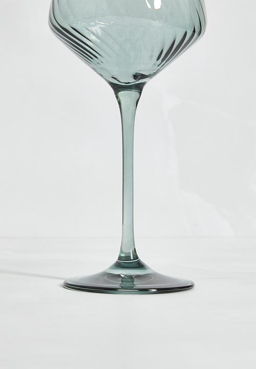 Excellent Houseware - Ombre wine glass set of 2 - Green