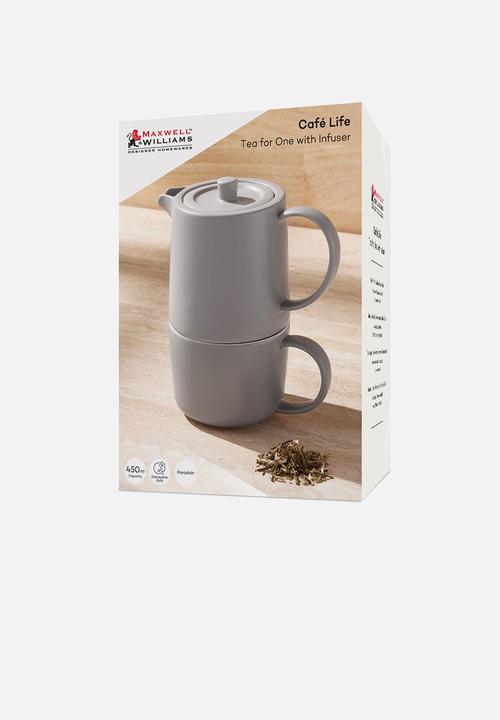 Maxwell & Williams - Café Life T4One with Infuser 450ml - Grey