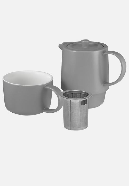Maxwell & Williams - Café Life T4One with Infuser 450ml - Grey
