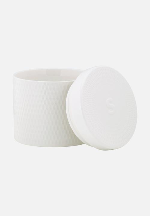 Maxwell & Williams - Diamonds 600ml Canister Set of 3 - white