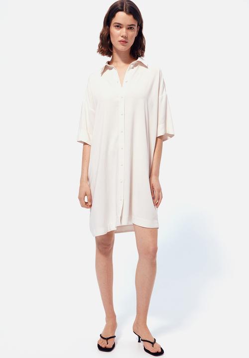 H&M - Mama before & after shirt dress - cream