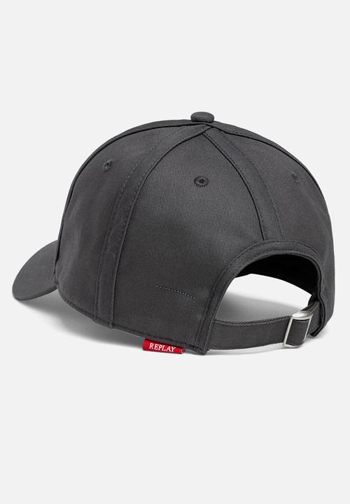 Replay - Heavy Cotton Twill Peak Cap - Black Sand