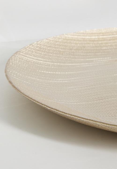 Excellent Houseware - Riva serving platter - Beige