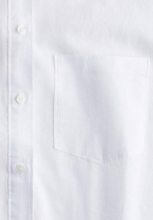 H&M - Oversized linen-blend shirt - white