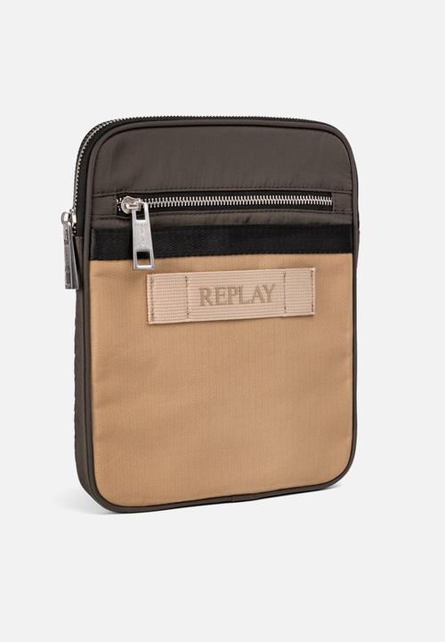 Replay - Nylon + Polyester Bag - Granite Grey+Incense