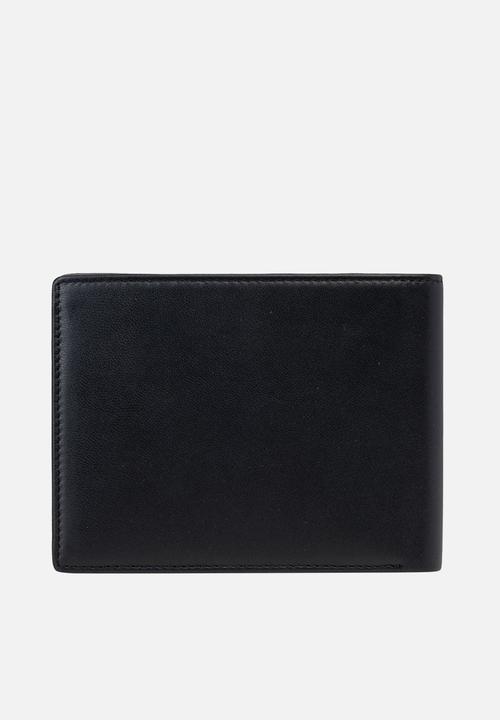 ウォレット Sheep Plain Leather Wallet - Black8