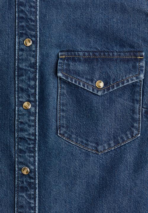 H&M - Denim shirt - denim blue