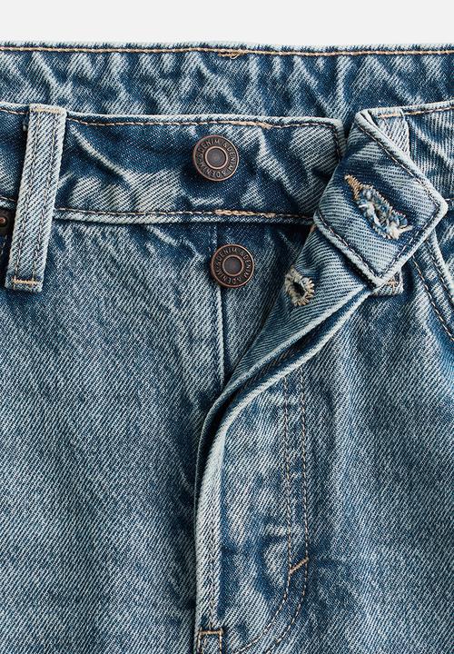 H&M - A-line denim skirt - denim blue