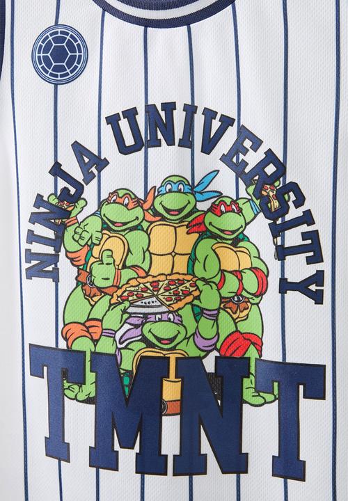 Cotton On - License basketball tank - lcn nic vanilla/stripe/tmnt 84