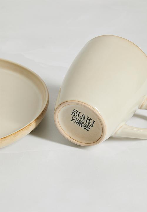 Excellent Houseware - Gleeze 16 piece dinnerware set - natural