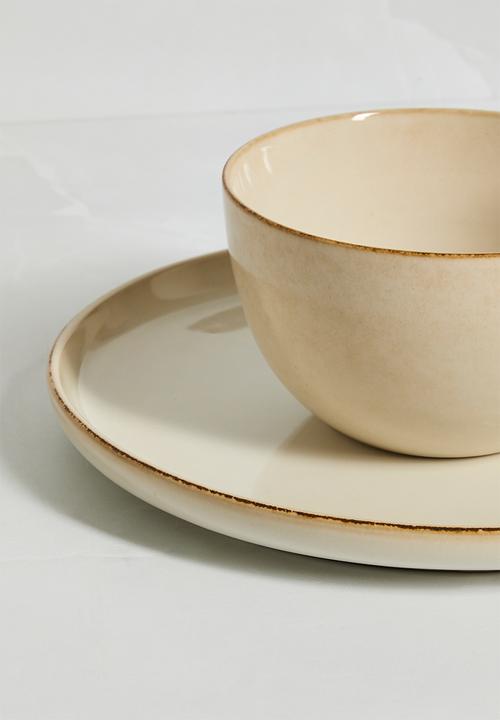 Excellent Houseware - Gleeze 16 piece dinnerware set - natural