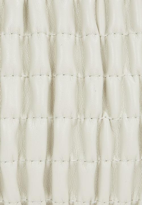 Calvin Klein - Ruched zip top bag - chalk