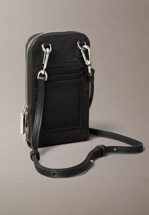 Calvin Klein - Ck must phone crossbody mono - black mono