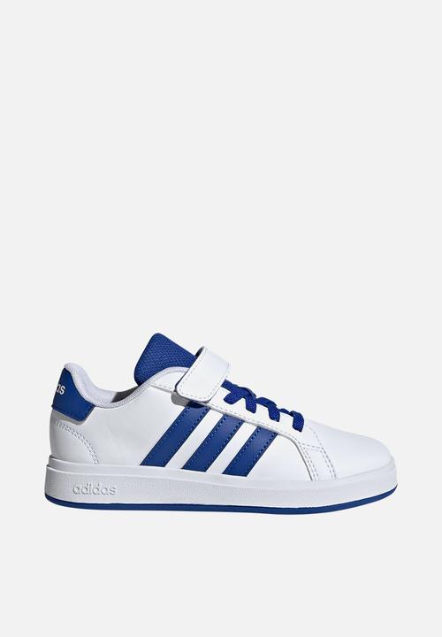 adidas grand court red white blue