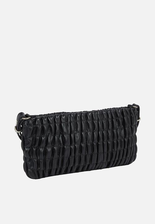 Calvin Klein - Ruched zip top bag - na black