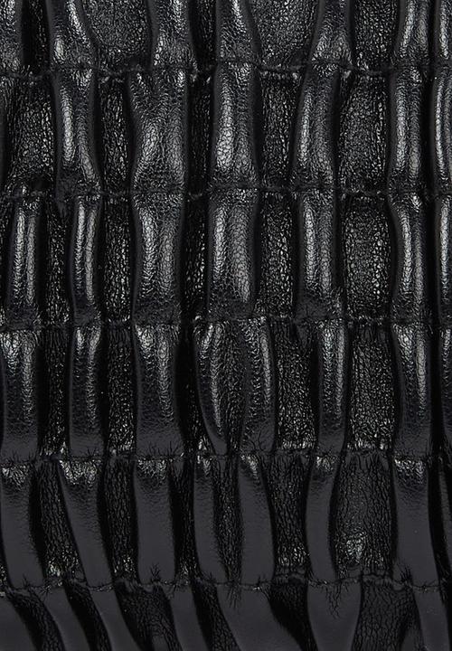 Calvin Klein - Ruched zip top bag - na black