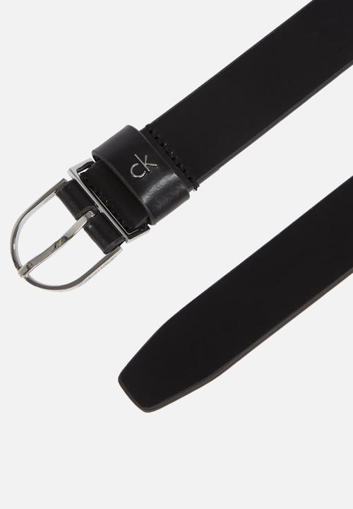Calvin Klein - Ck metal loop round buckle 2.5 - black