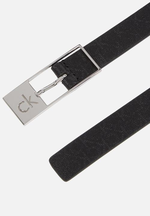 Calvin Klein - Ck cut square buckle 2.0_mono - black mono