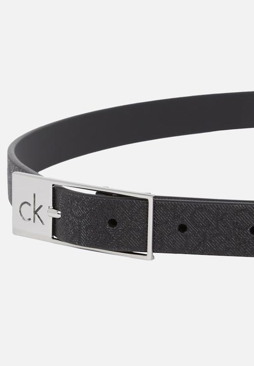 Calvin Klein - Ck cut square buckle 2.0_mono - black mono