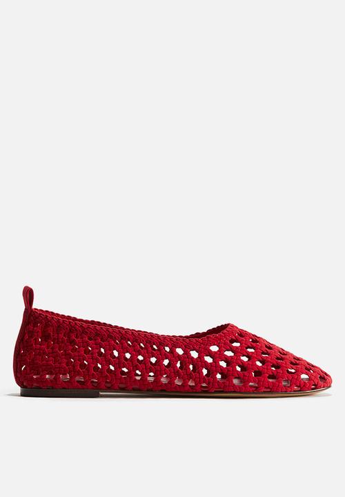 H&M - Braided ballet pumps - bright red
