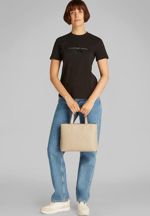 Calvin Klein - Sculpted mini ew tote - crockery