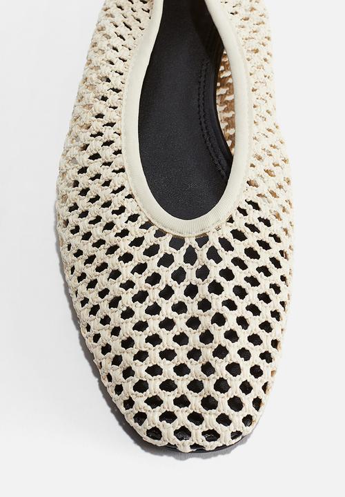 H&M - Braided ballet pumps - light beige