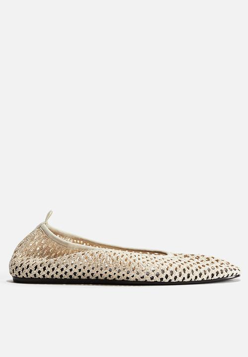H&M - Braided ballet pumps - light beige