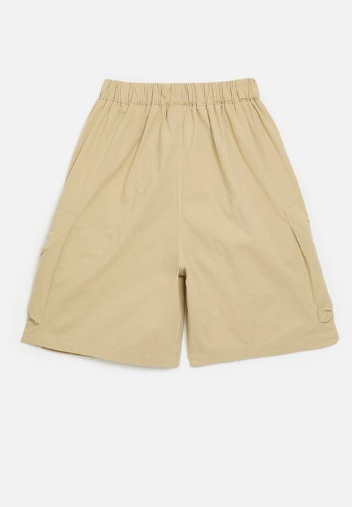 Pop Candy - Cargo pants with gusseted pockets - wheat brown