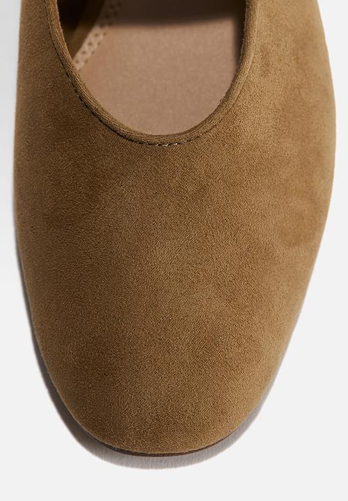 H&M - Mary jane ballet pumps - dark beige