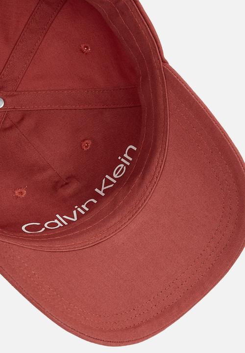 Calvin Klein - Ck metal cotton cap - light mahogany