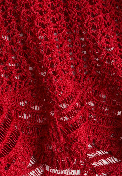 H&M - Crochet-look beach shorts - red