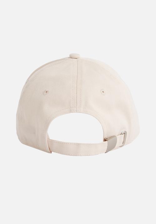Calvin Klein - Embroidered monogram cap - silver peony