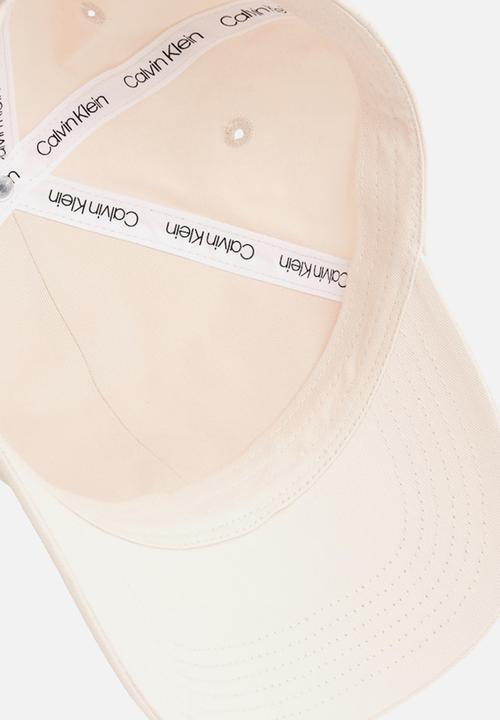 Calvin Klein - Embroidered monogram cap - silver peony