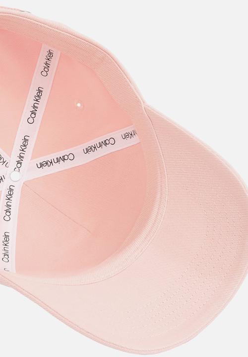 Calvin Klein - Printed monologo cap - silver peony