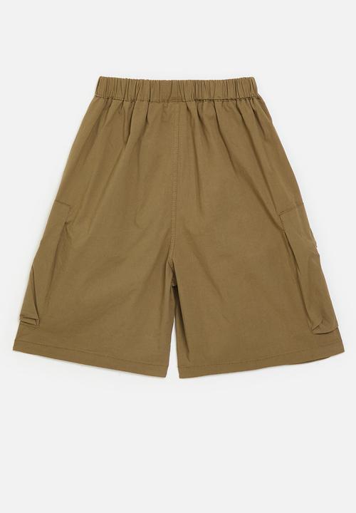 Pop Candy - Cargo pants with gusseted pockets - husk brown