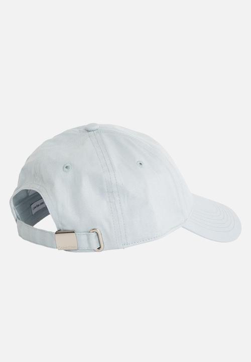Calvin Klein - Embroidered monogram cap- sky grey