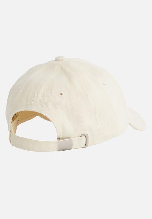 Calvin Klein - Embroidered monogram cap- bone white