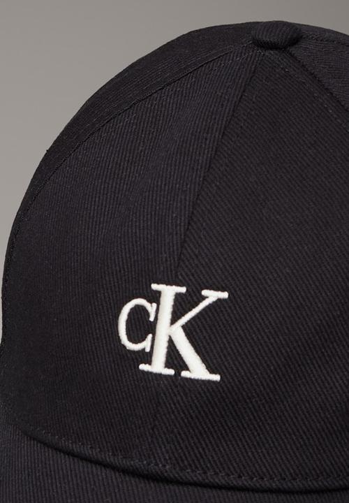 Calvin Klein - Embroidered monogram cap- na black